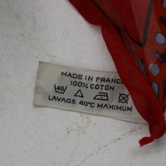 Hermes Paris Qui Roule Silk Red & Blue - Picture 8 of 10